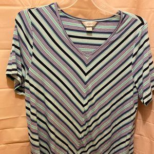 CJ Banks Striped Top | 1X